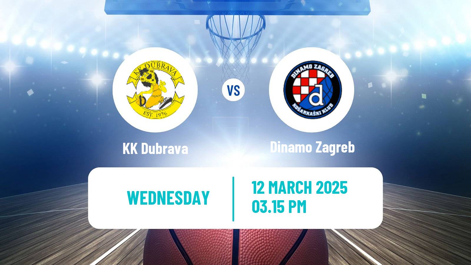 Basketball Croatian Premijer Liga Basketball Dubrava - Dinamo Zagreb