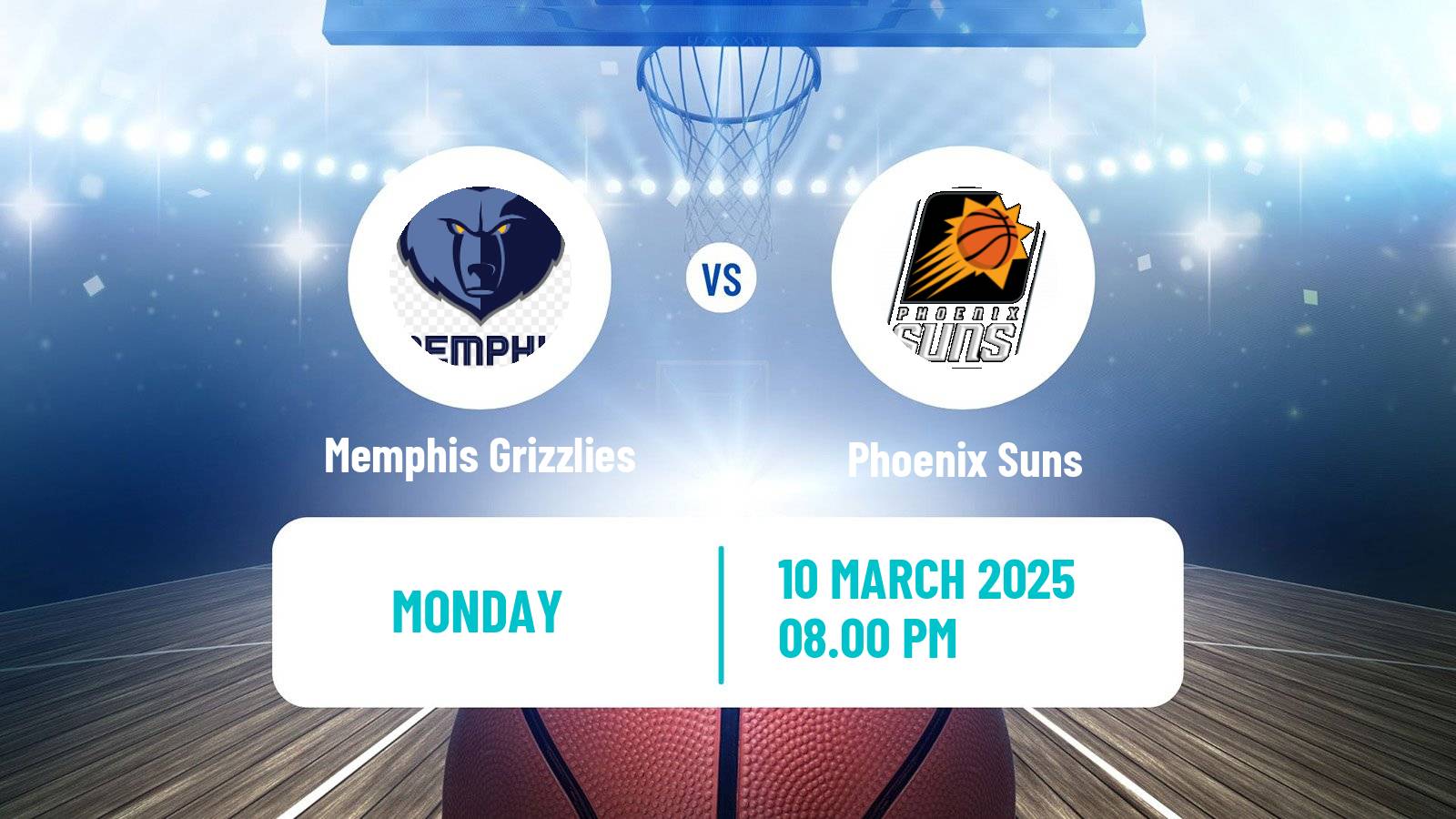 Basketball NBA Memphis Grizzlies - Phoenix Suns