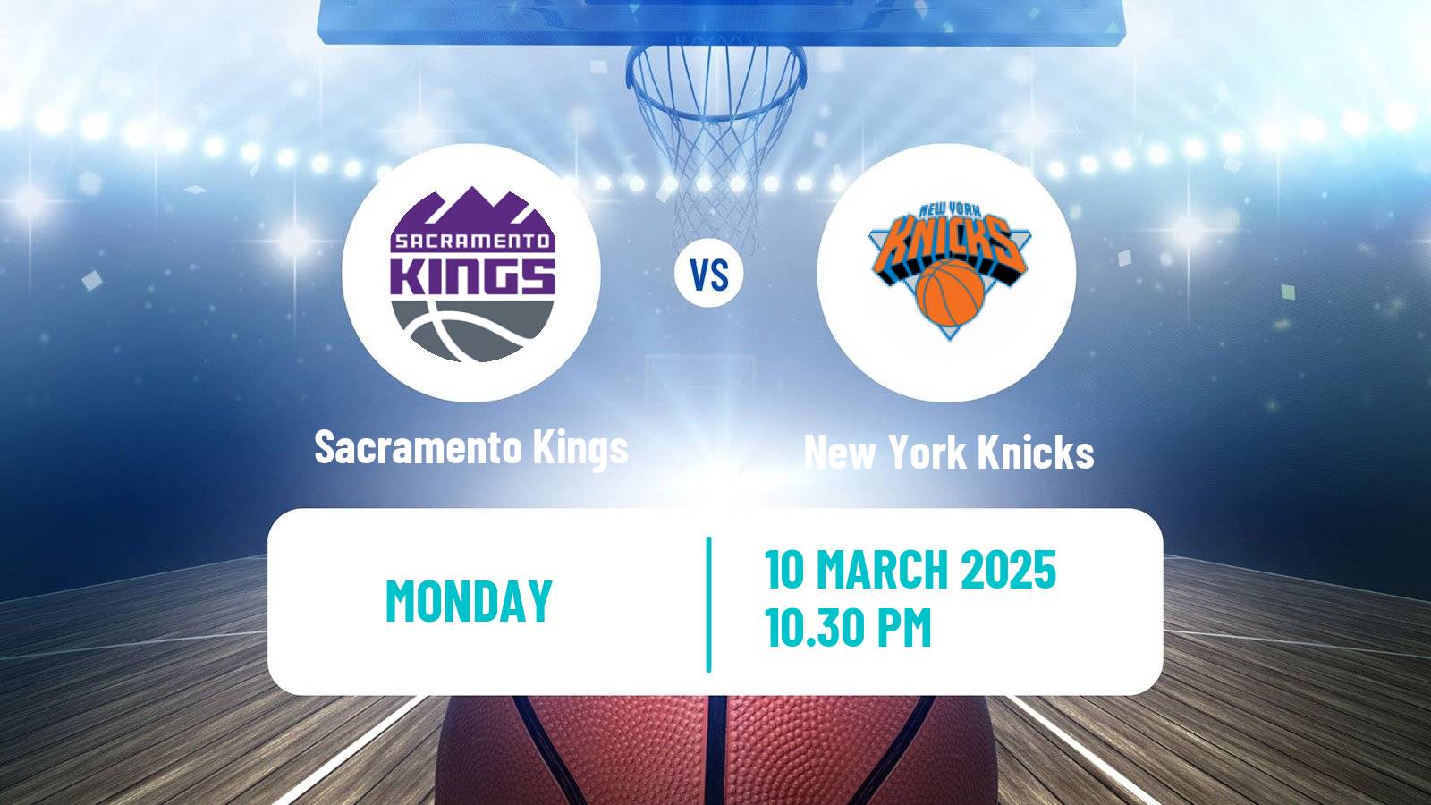 Basketball NBA Sacramento Kings - New York Knicks