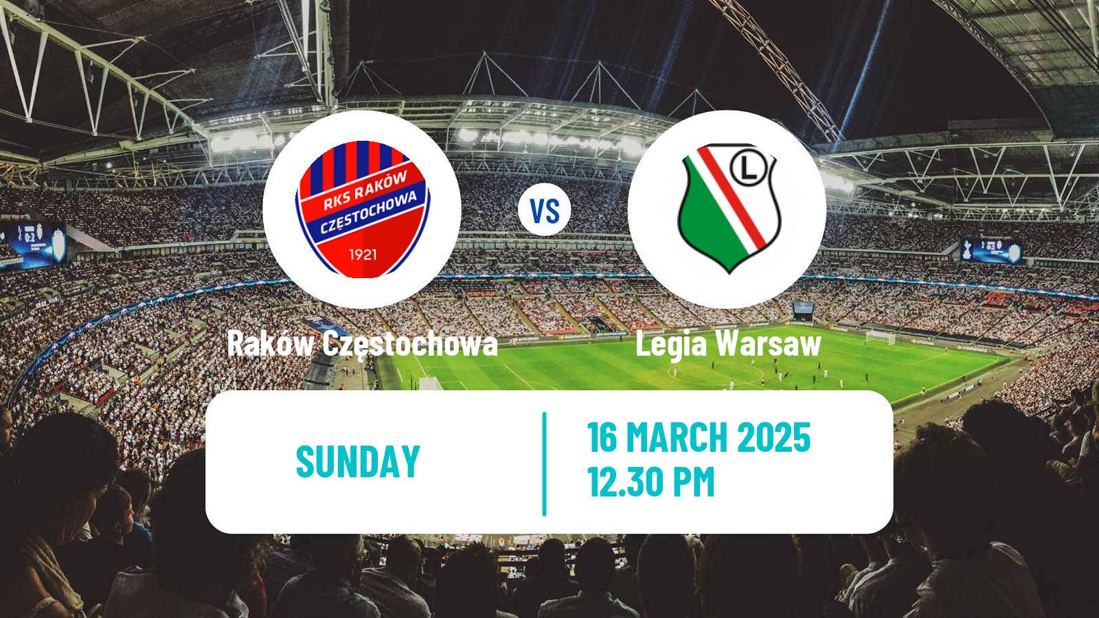 Soccer Polish Ekstraklasa Raków Częstochowa - Legia Warsaw