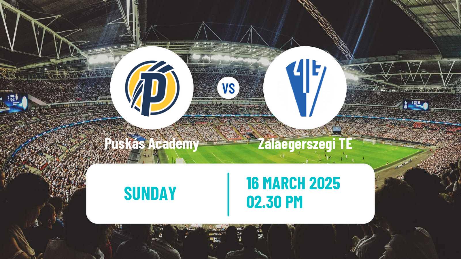 Soccer Hungarian NB I Puskás Academy - Zalaegerszegi TE