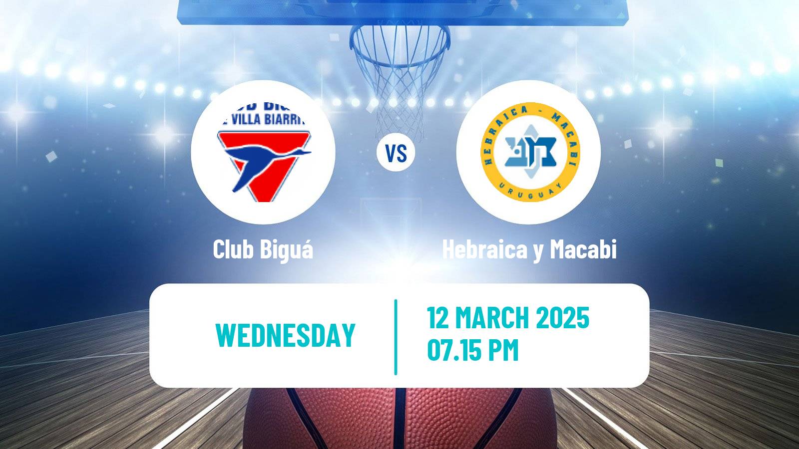 Basketball Uruguayan Liga Basketball Biguá - Hebraica y Macabi