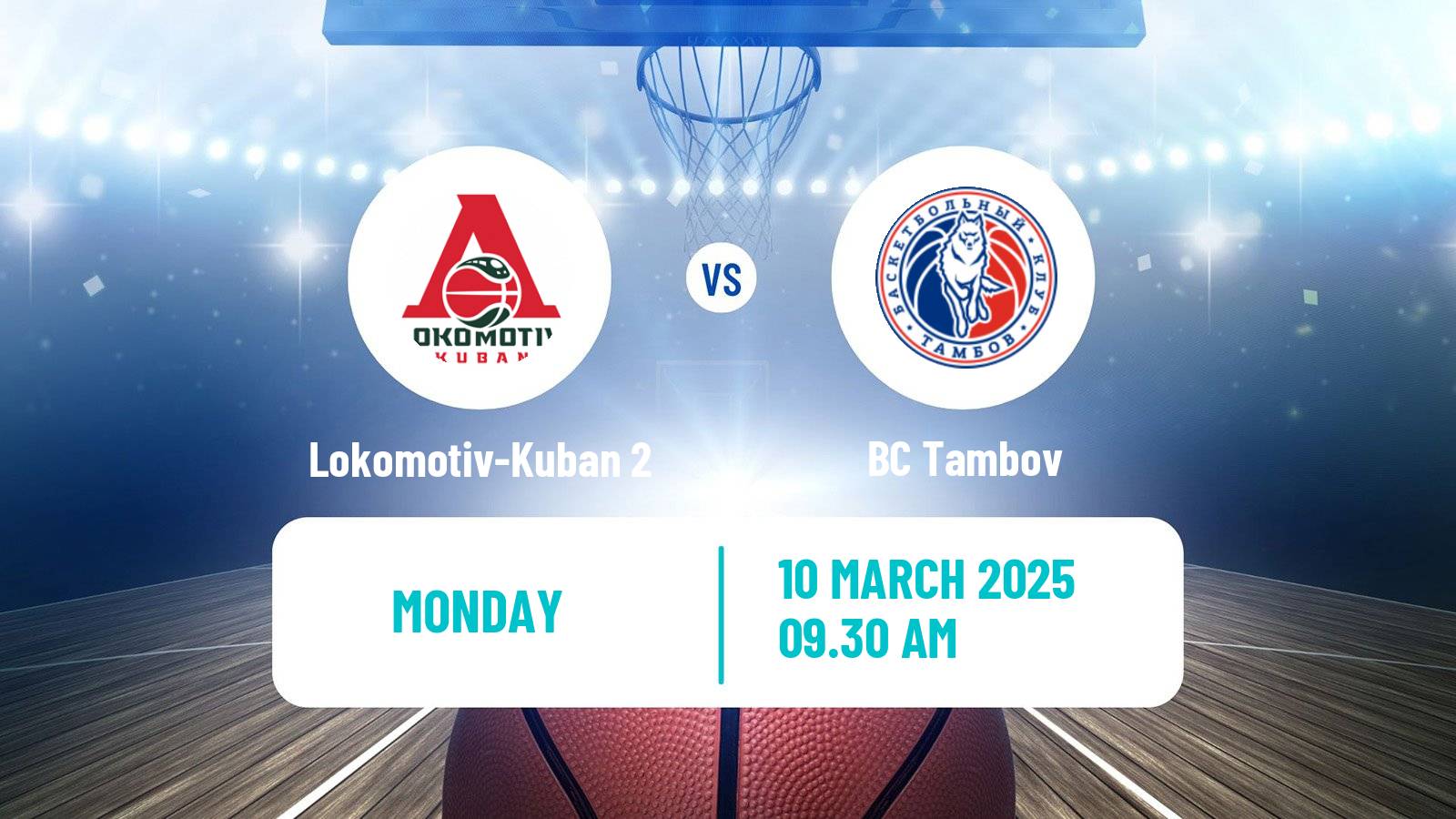 Basketball Russian Super League Basketball Lokomotiv-Kuban 2 - Tambov