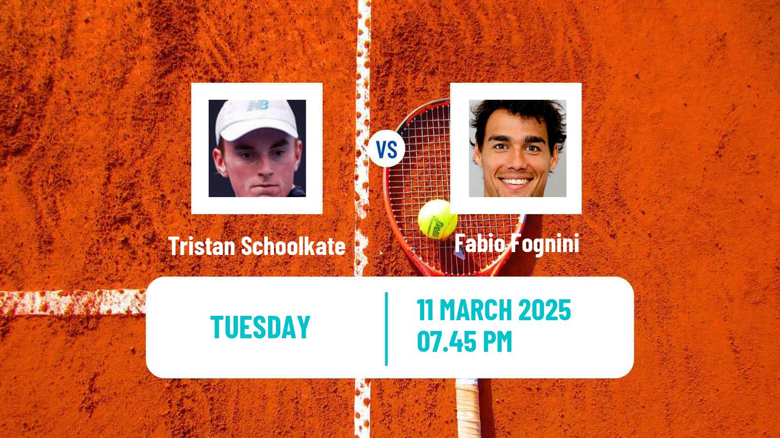 Tennis Cap Cana Challenger Men Tristan Schoolkate - Fabio Fognini
