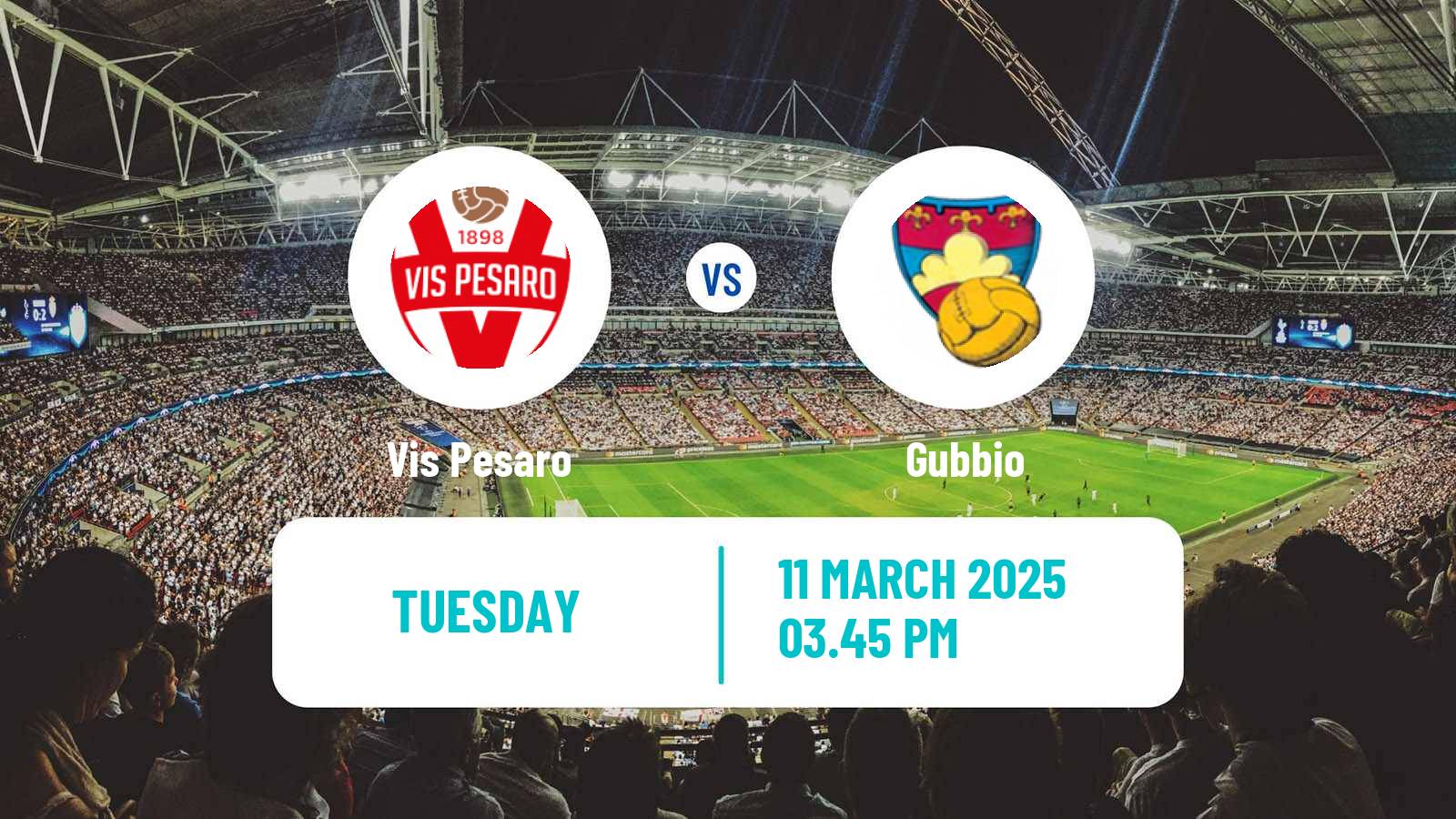 Soccer Italian Serie C Group B Vis Pesaro - Gubbio