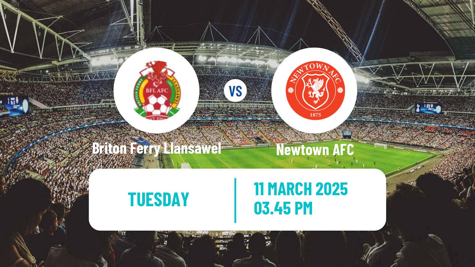 Soccer Welsh Cymru Premier Briton Ferry Llansawel - Newtown
