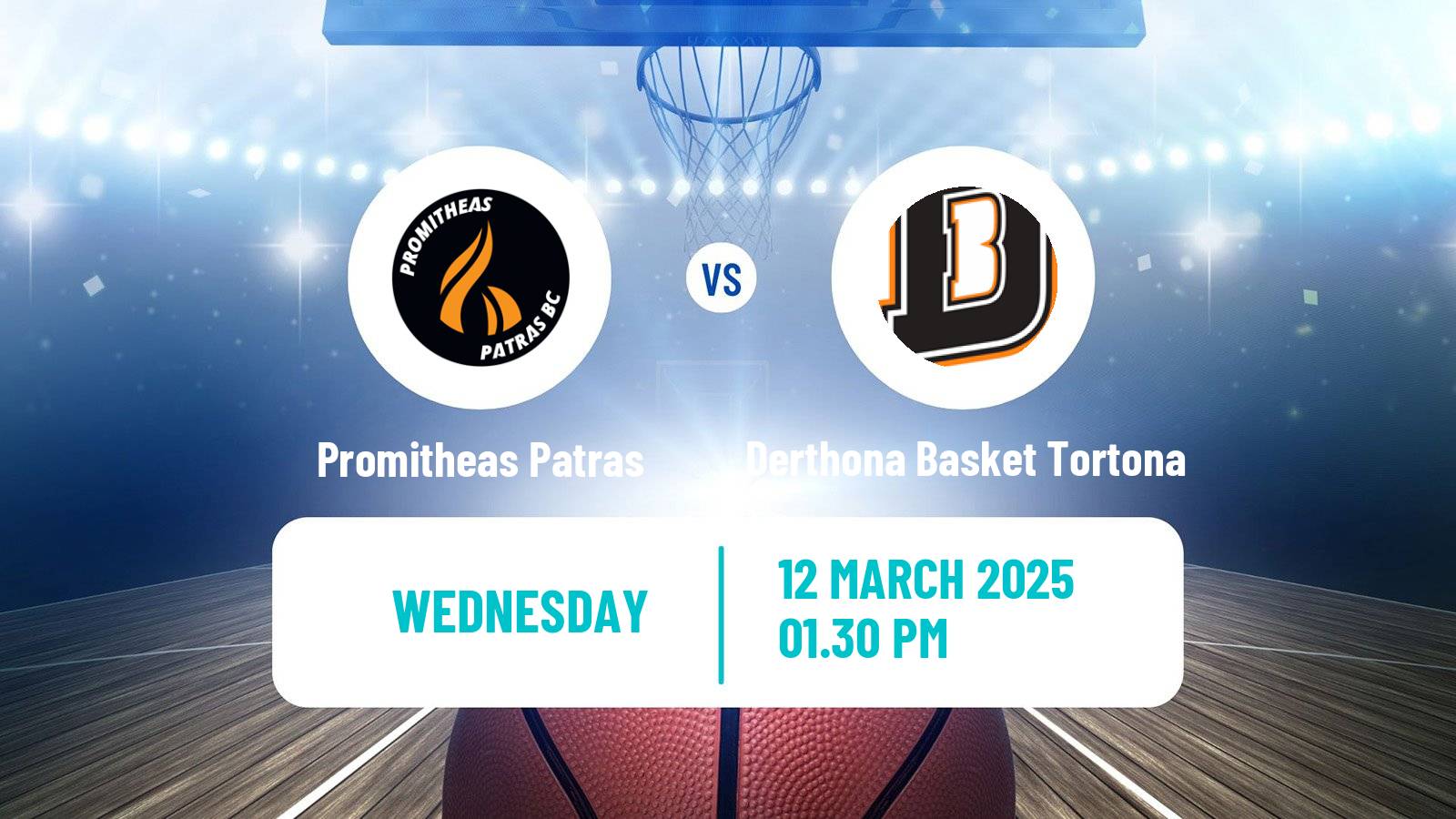 Basketball Champions League Basketball Promitheas Patras - Derthona Basket Tortona