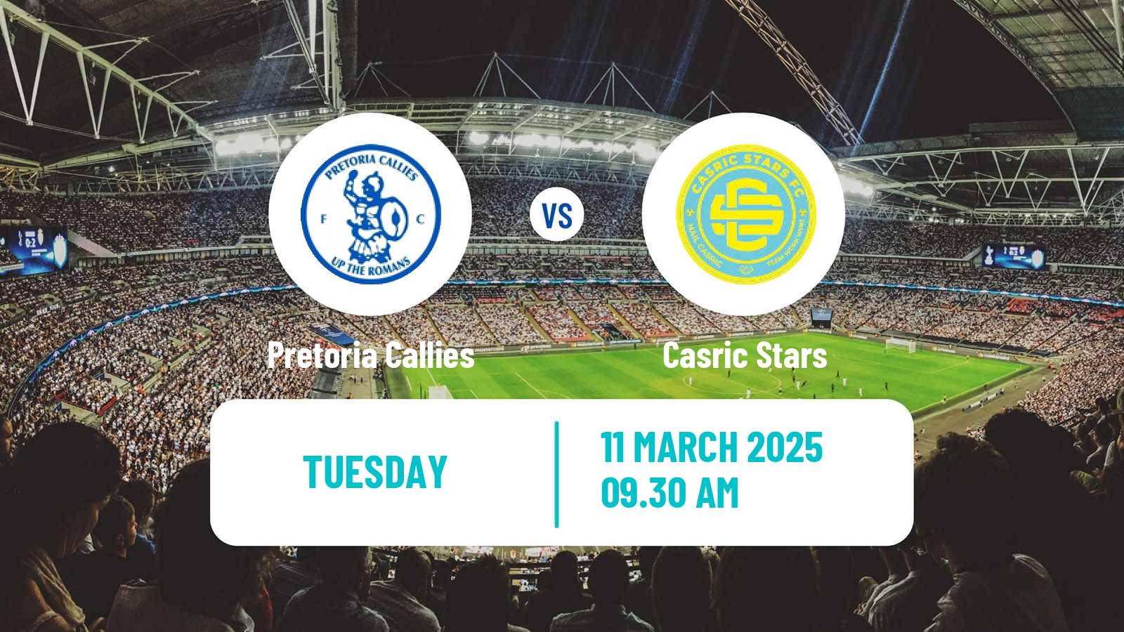 Soccer South African First Division Pretoria Callies - Casric Stars
