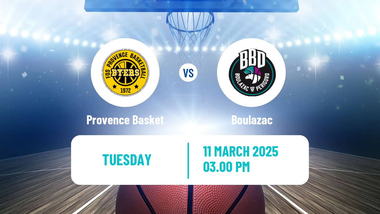 Basketball French LNB Pro B Provence Basket - Boulazac