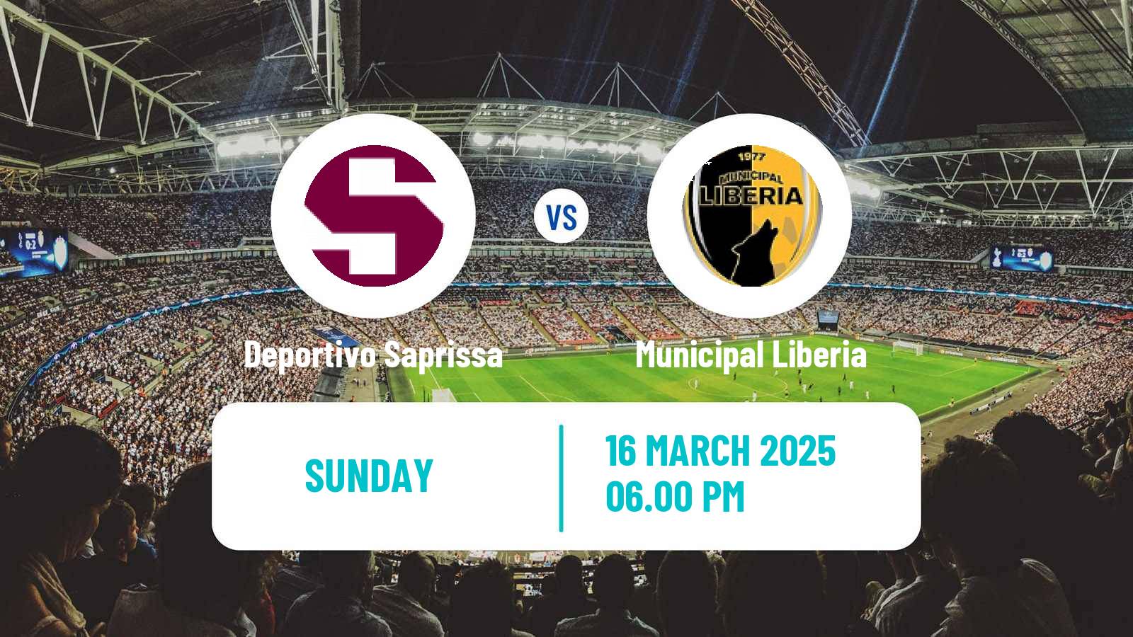 Soccer Costa Rican Primera Division Deportivo Saprissa - Municipal Liberia