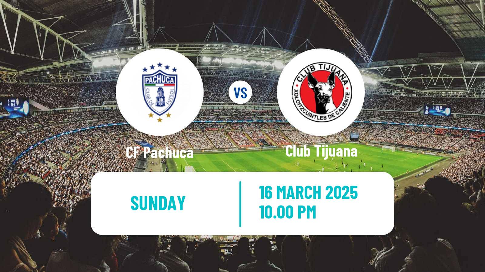 Soccer Mexican Liga MX Pachuca - Tijuana