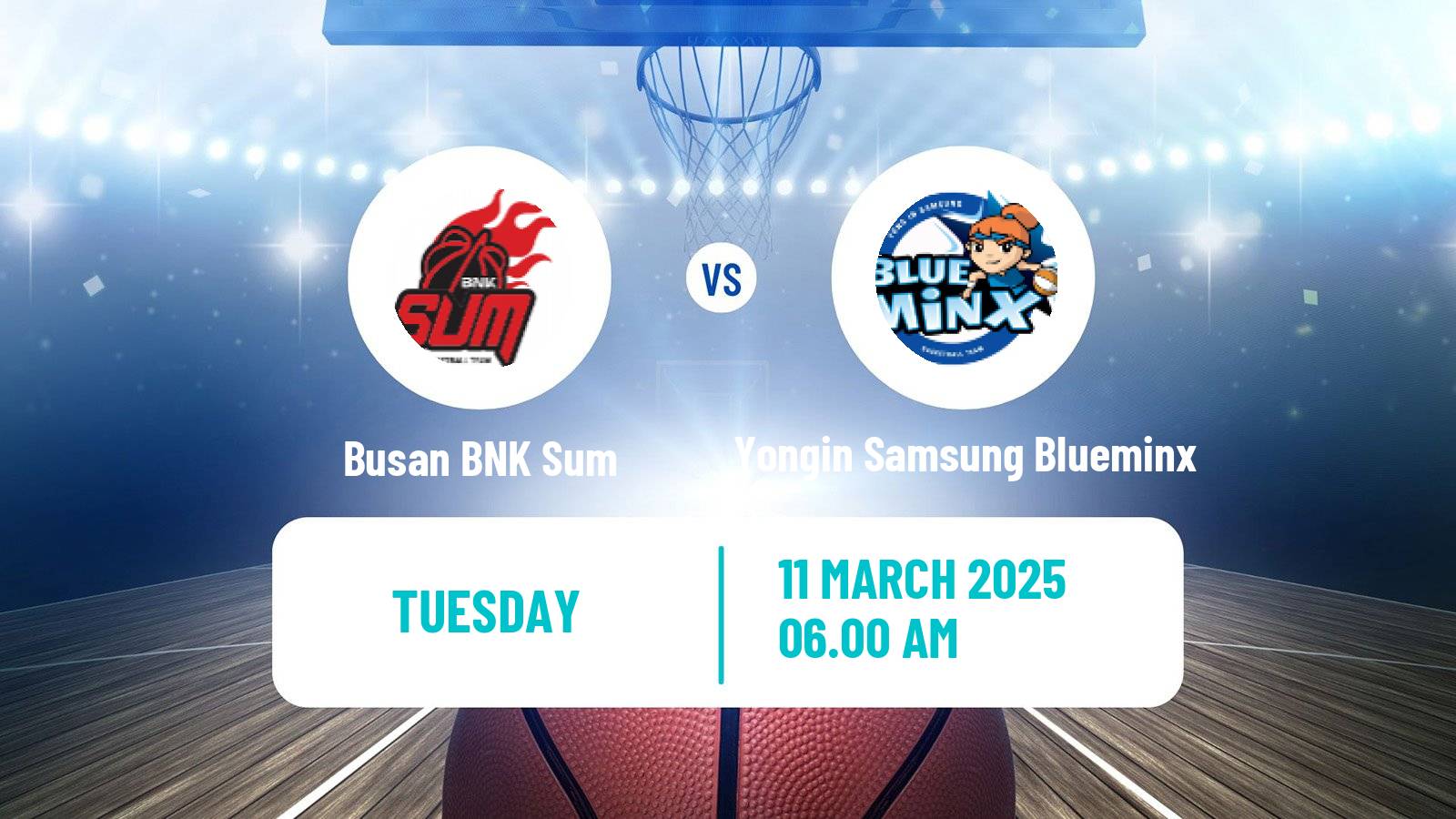 Basketball WKBL Busan BNK Sum - Yongin Samsung Blueminx