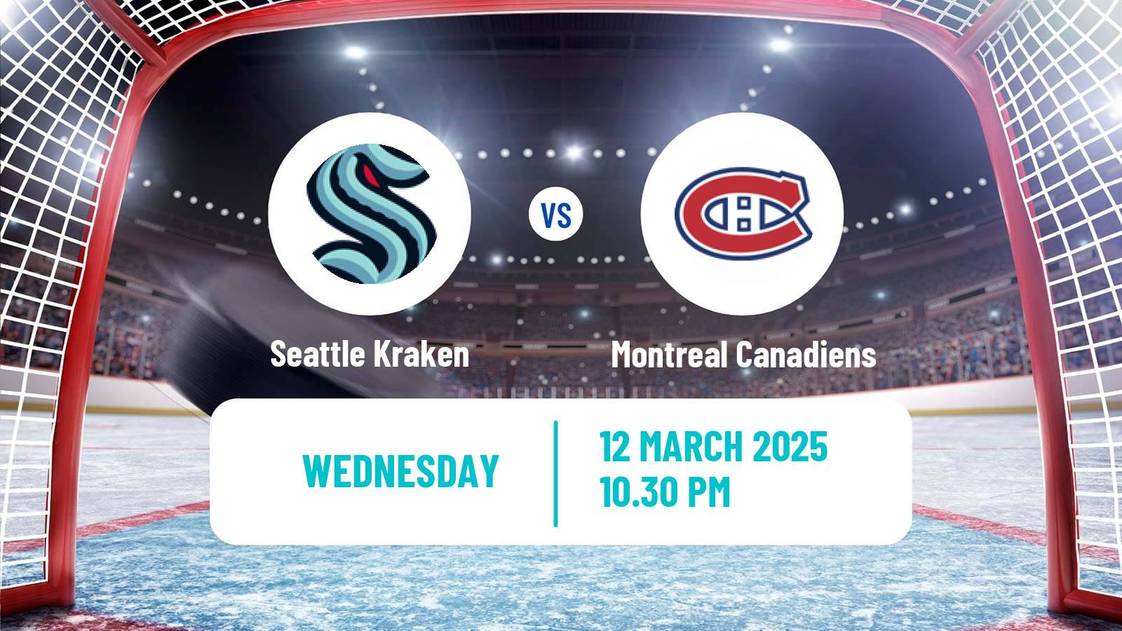 Hockey NHL Seattle Kraken - Montreal Canadiens
