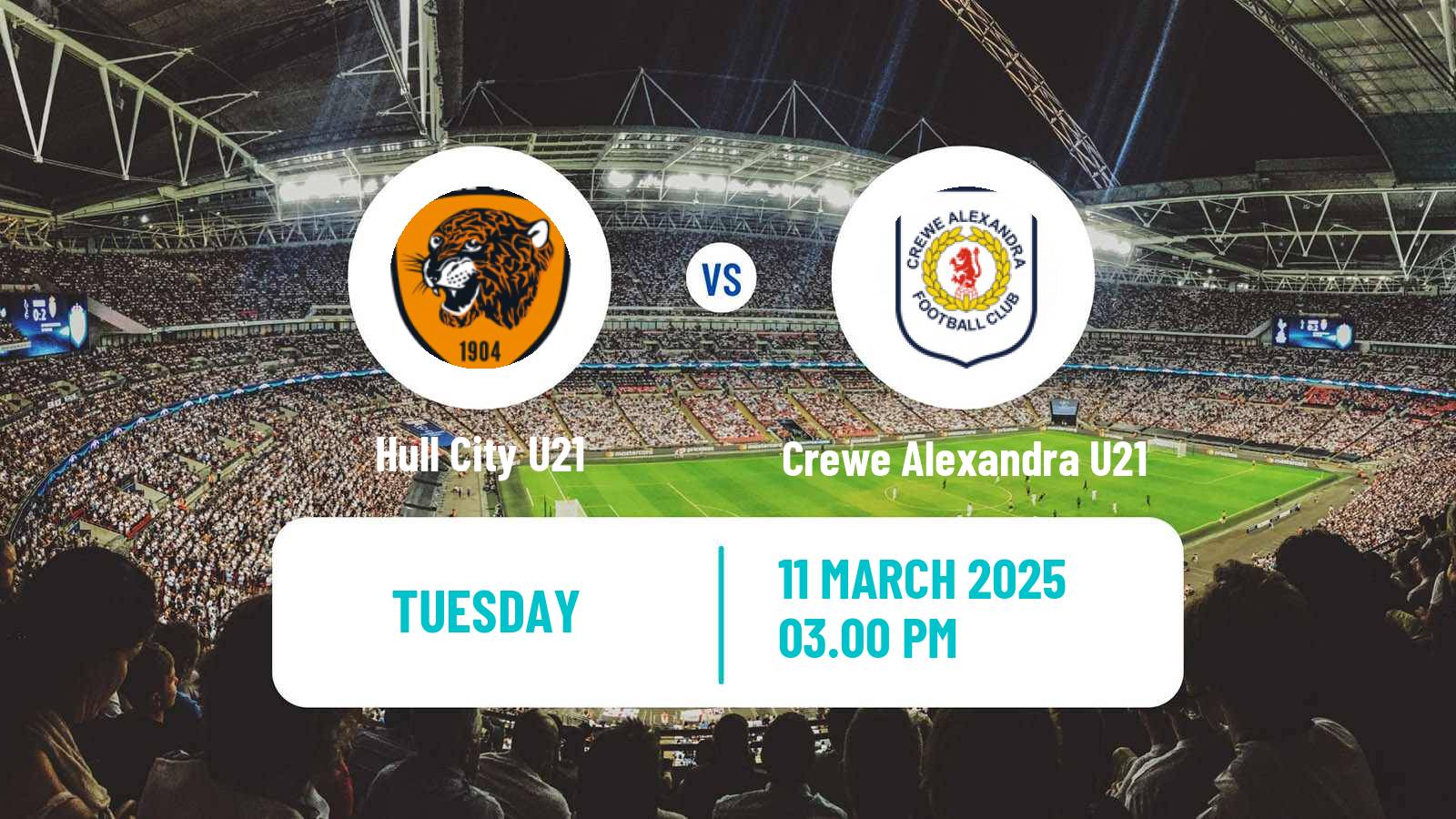 Soccer English Professional Development League Hull City U21 - Crewe Alexandra U21