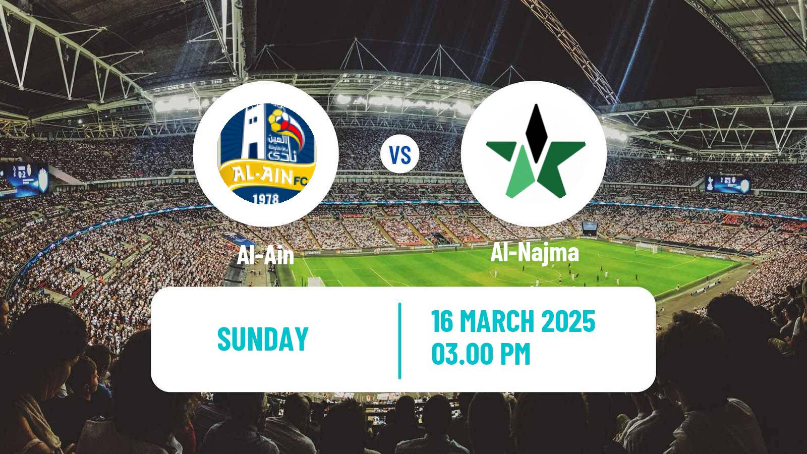 Soccer Saudi Division 1 Al-Ain - Al-Najma