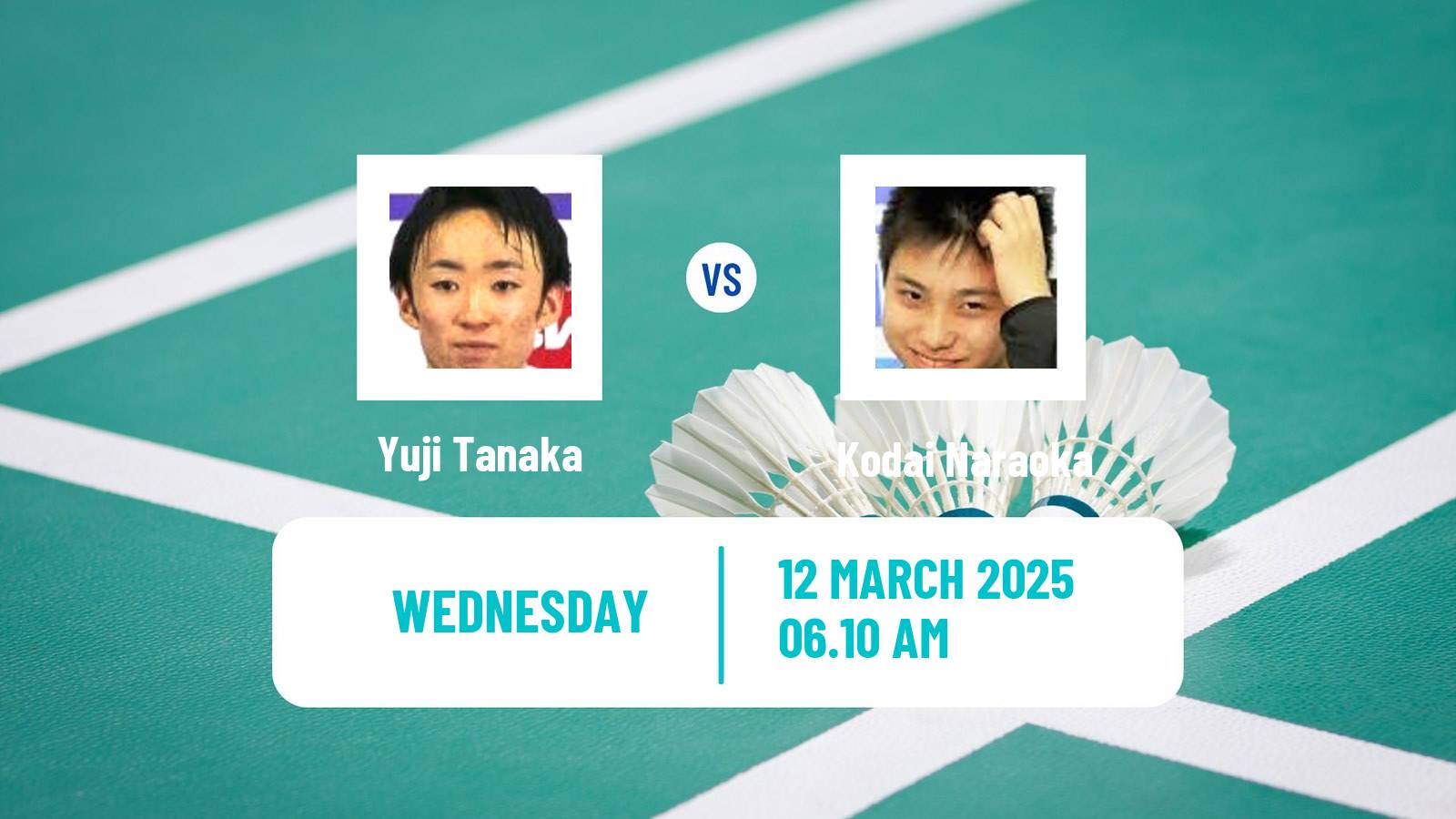 Badminton BWF World Tour All England Open Men Yuji Tanaka - Kodai Naraoka