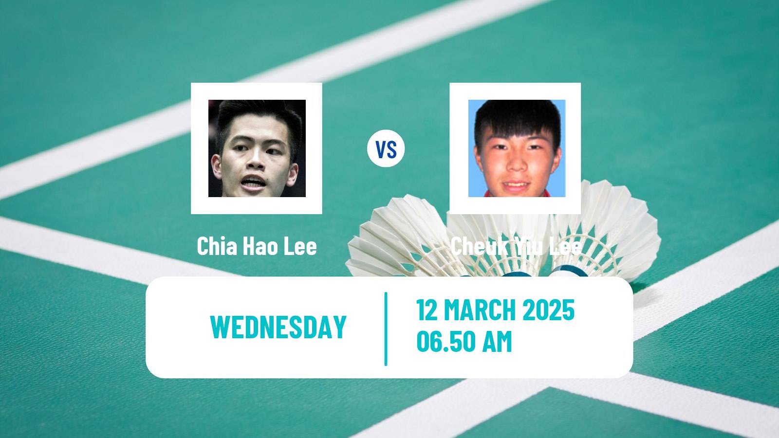 Badminton BWF World Tour All England Open Men Chia Hao Lee - Cheuk Yiu Lee