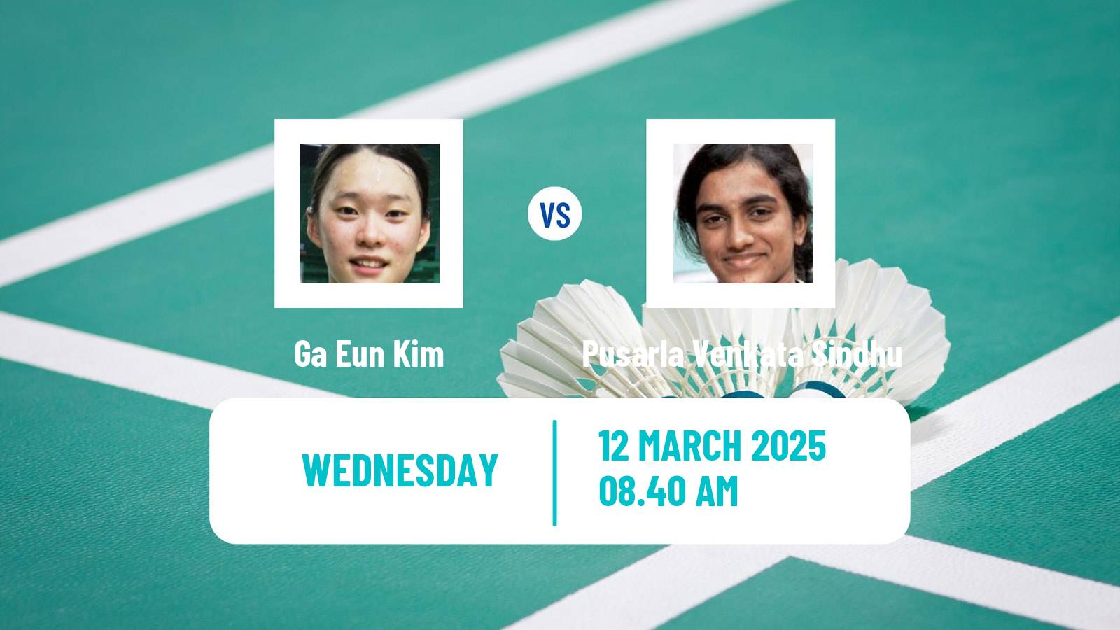 Badminton BWF World Tour All England Open Women Ga Eun Kim - Pusarla Venkata Sindhu
