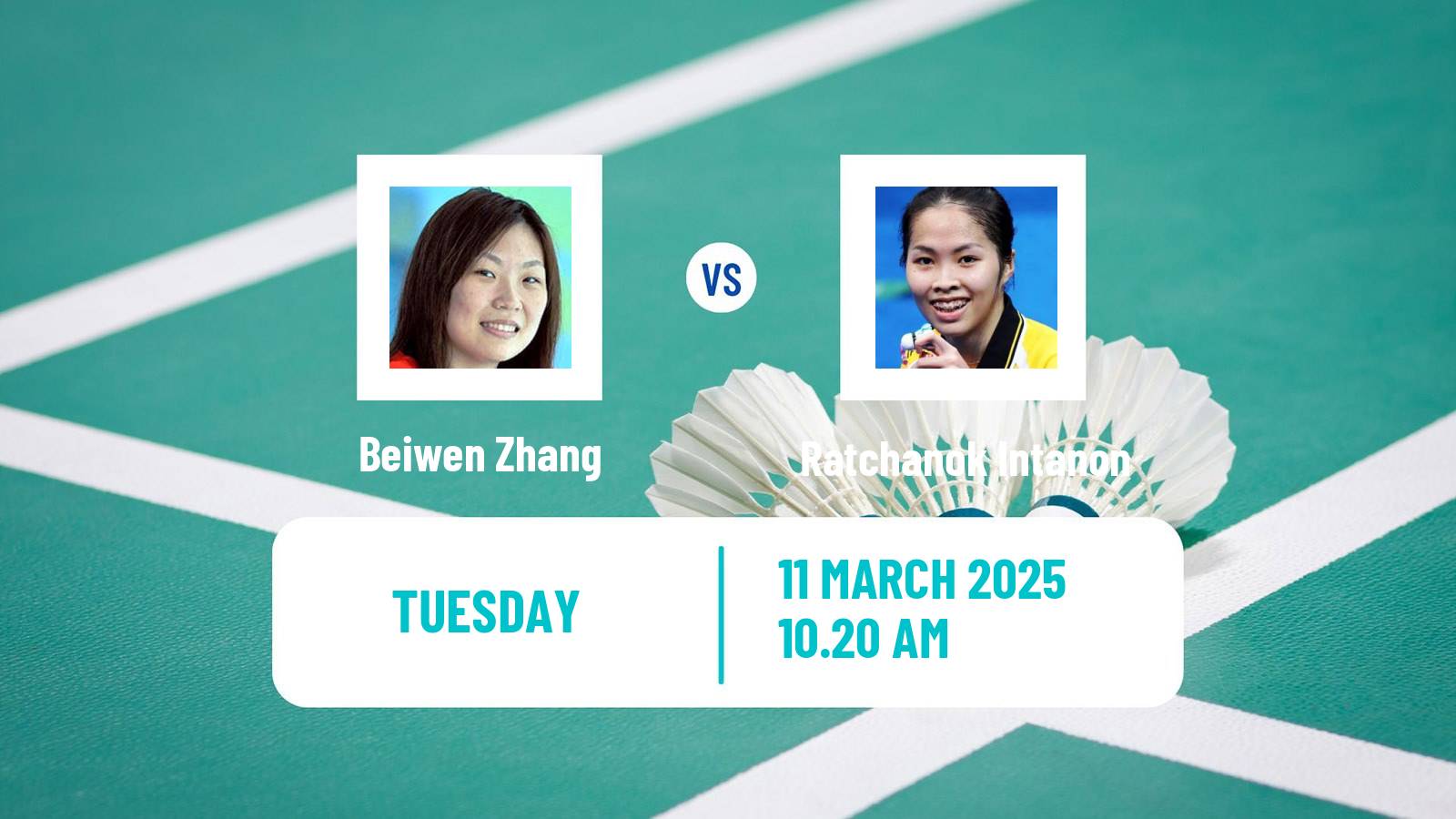 Badminton BWF World Tour All England Open Women Beiwen Zhang - Ratchanok Intanon