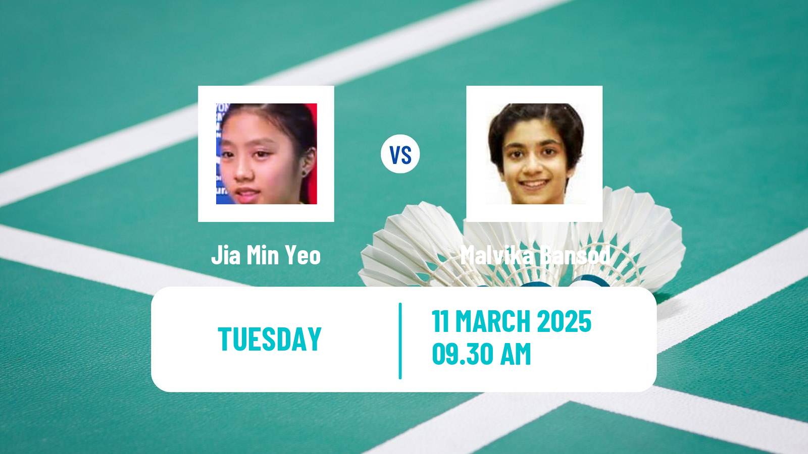Badminton BWF World Tour All England Open Women Jia Min Yeo - Malvika Bansod