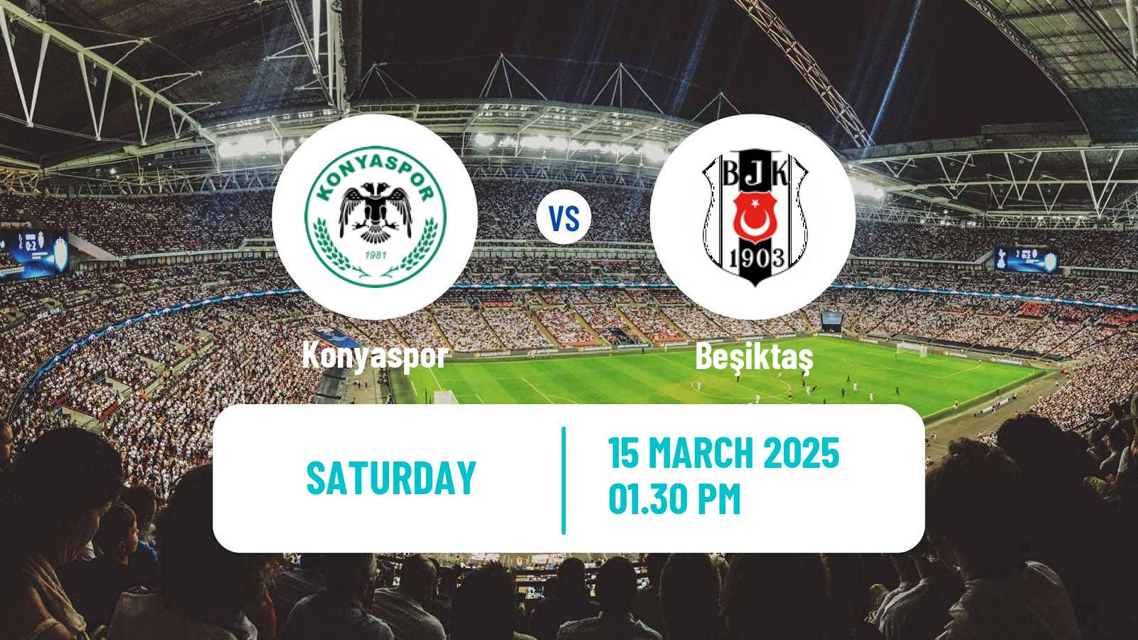 Soccer Turkish Super League Konyaspor - Beşiktaş