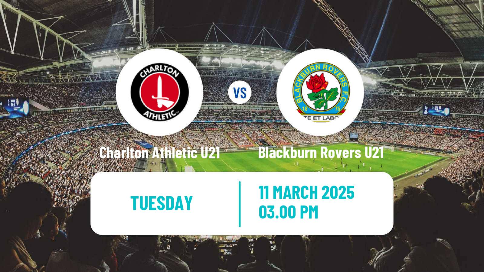 Soccer English Premier League Cup Charlton Athletic U21 - Blackburn Rovers U21