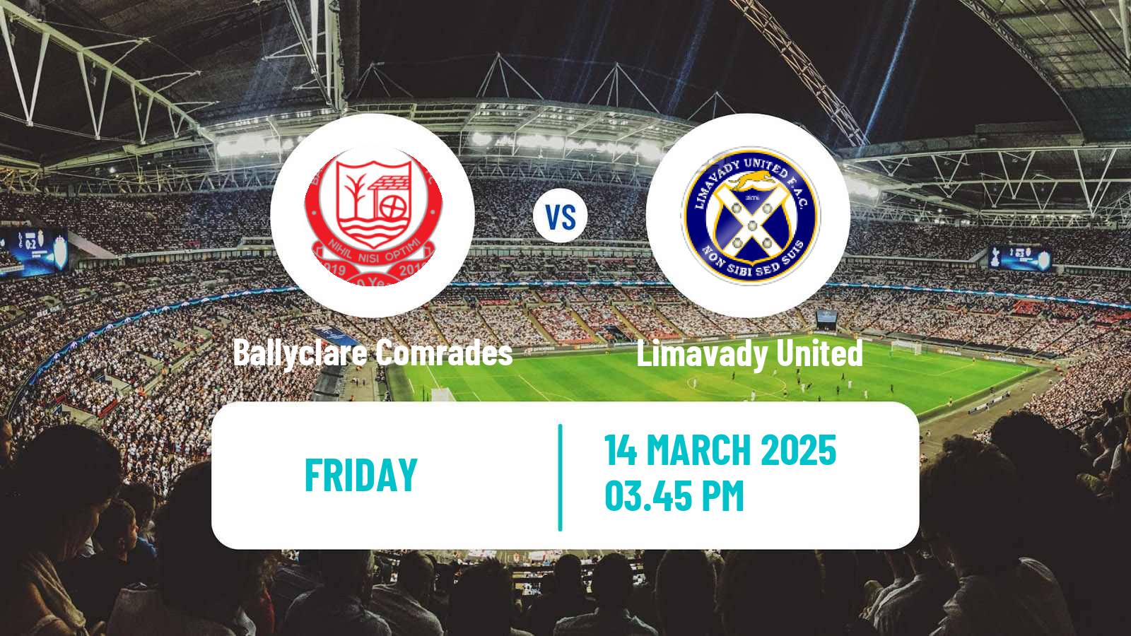 Soccer Northern Irish Championship Ballyclare Comrades - Limavady United