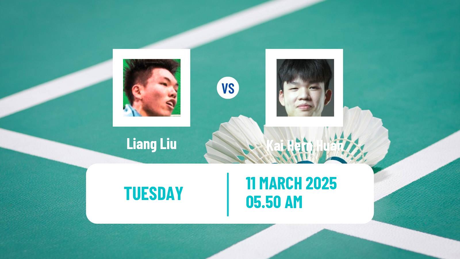 Badminton BWF World Tour China Masters Men Liang Liu - Kai Hern Huan