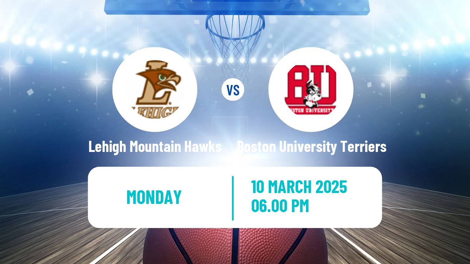 Basketball NCAA College Basketball Women Lehigh Mountain Hawks - Boston University Terriers