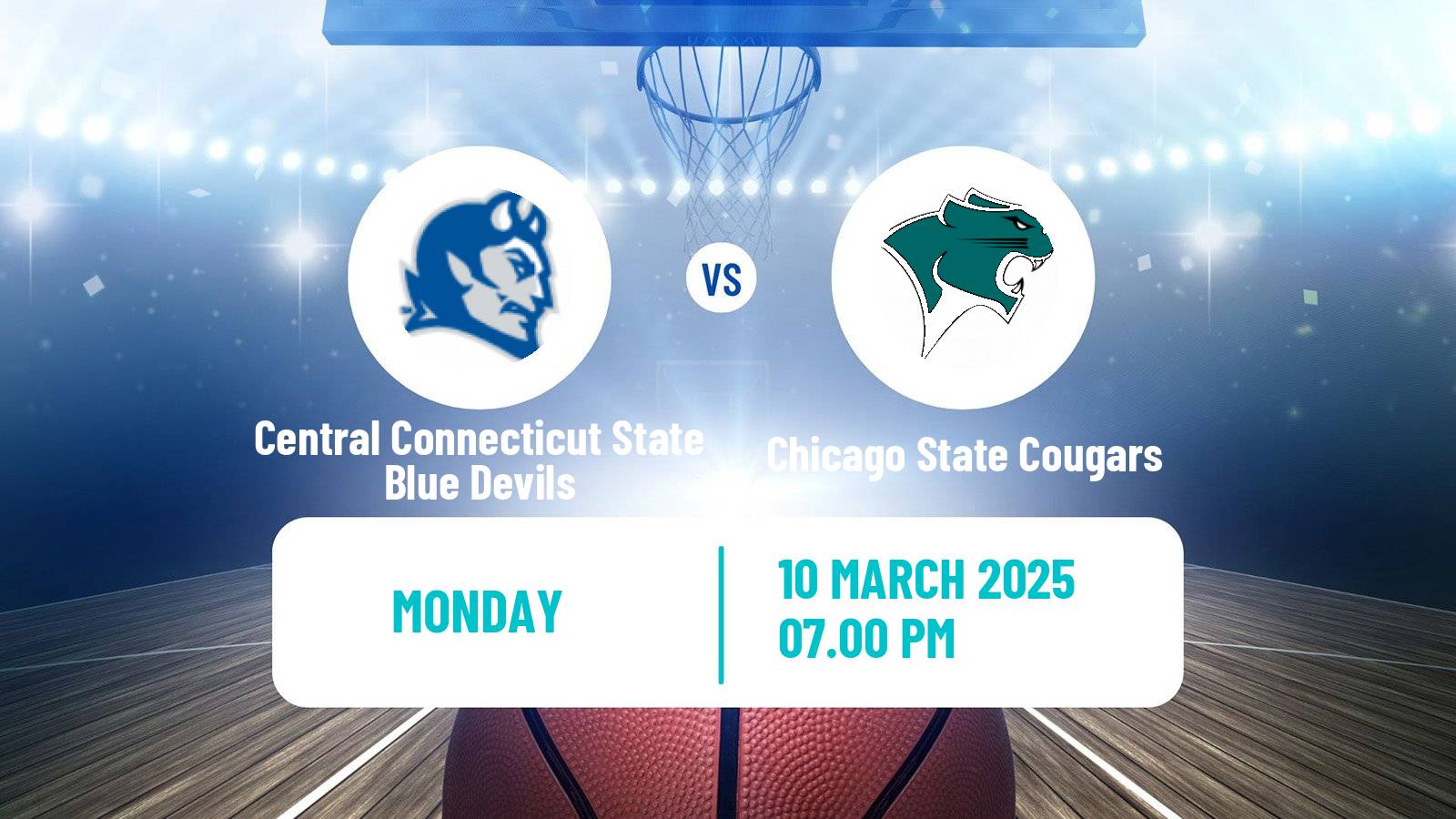 Basketball NCAA College Basketball Women Central Connecticut State Blue Devils - Chicago State Cougars