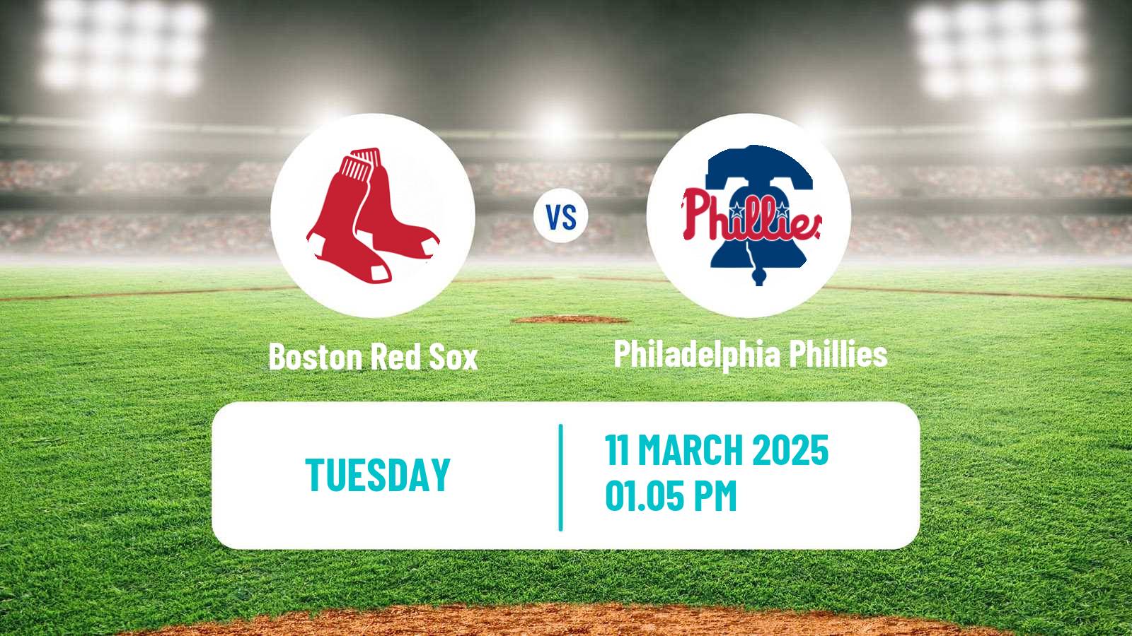 Baseball MLB Spring Training Boston Red Sox - Philadelphia Phillies