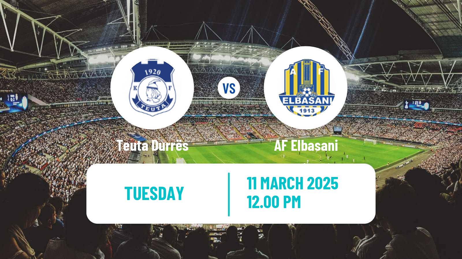 Soccer Albanian Super League Teuta Durrës - AF Elbasani