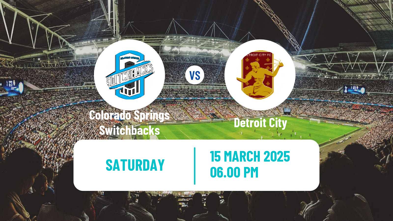 Soccer USL Championship Colorado Springs Switchbacks - Detroit City