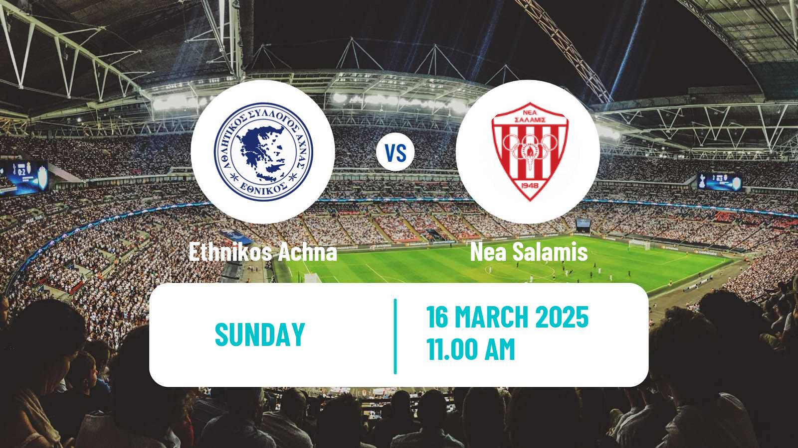 Soccer Cypriot First Division Ethnikos Achna - Nea Salamis
