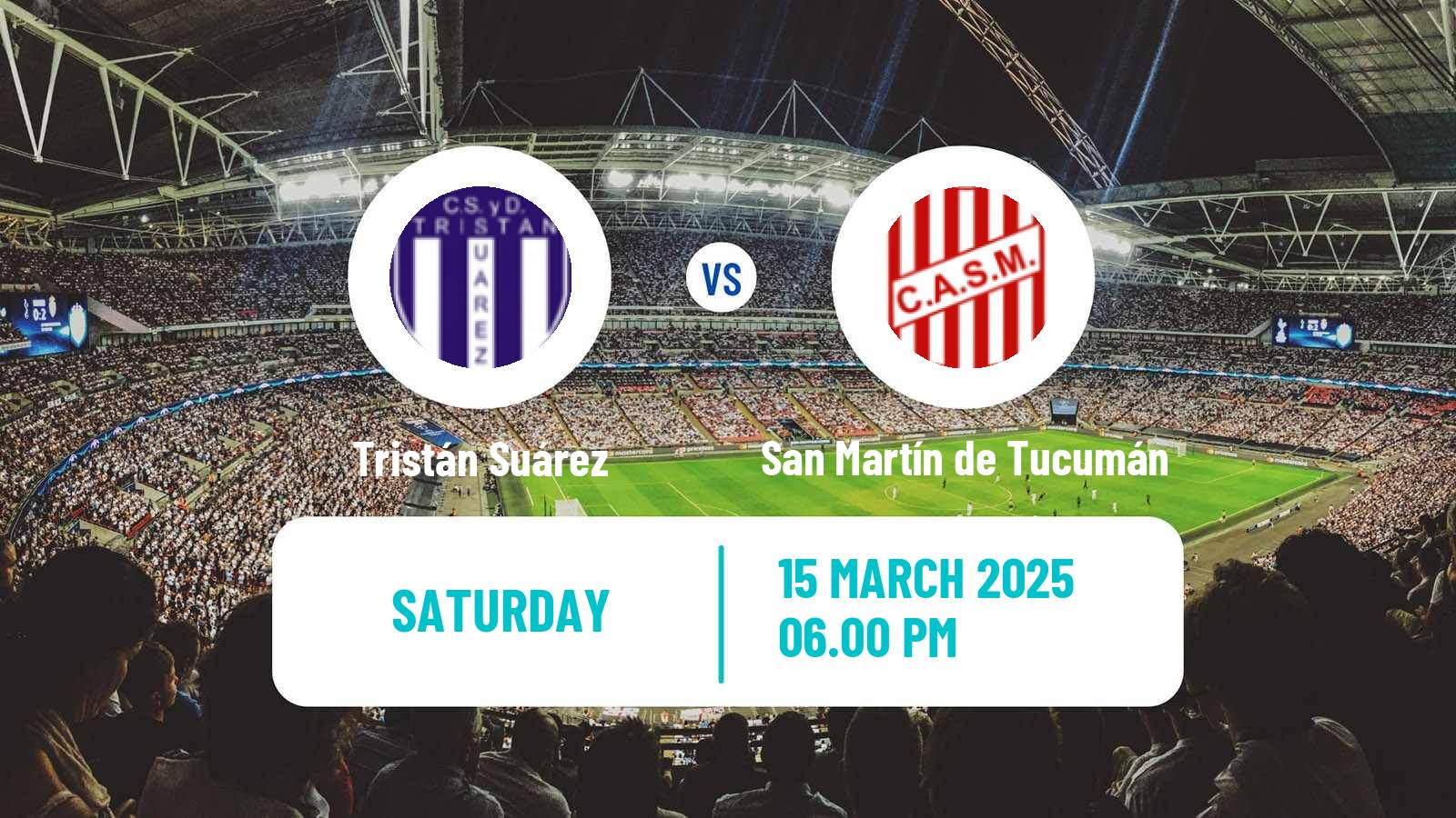 Soccer Argentinian Primera Nacional Tristán Suárez - San Martín de Tucumán