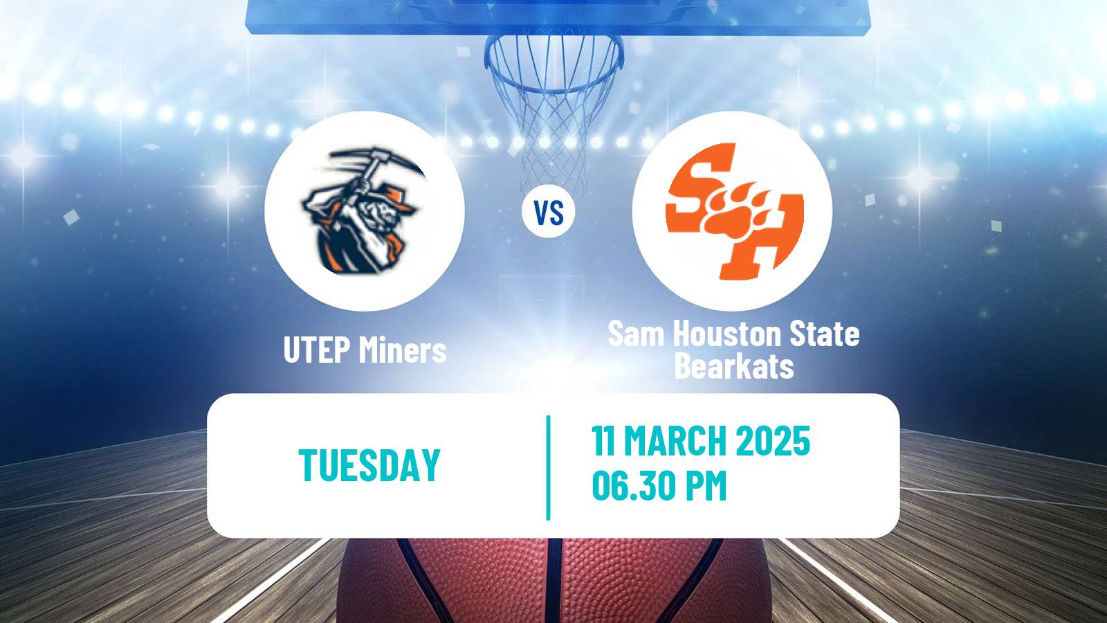 Basketball NCAA College Basketball UTEP Miners - Sam Houston State Bearkats