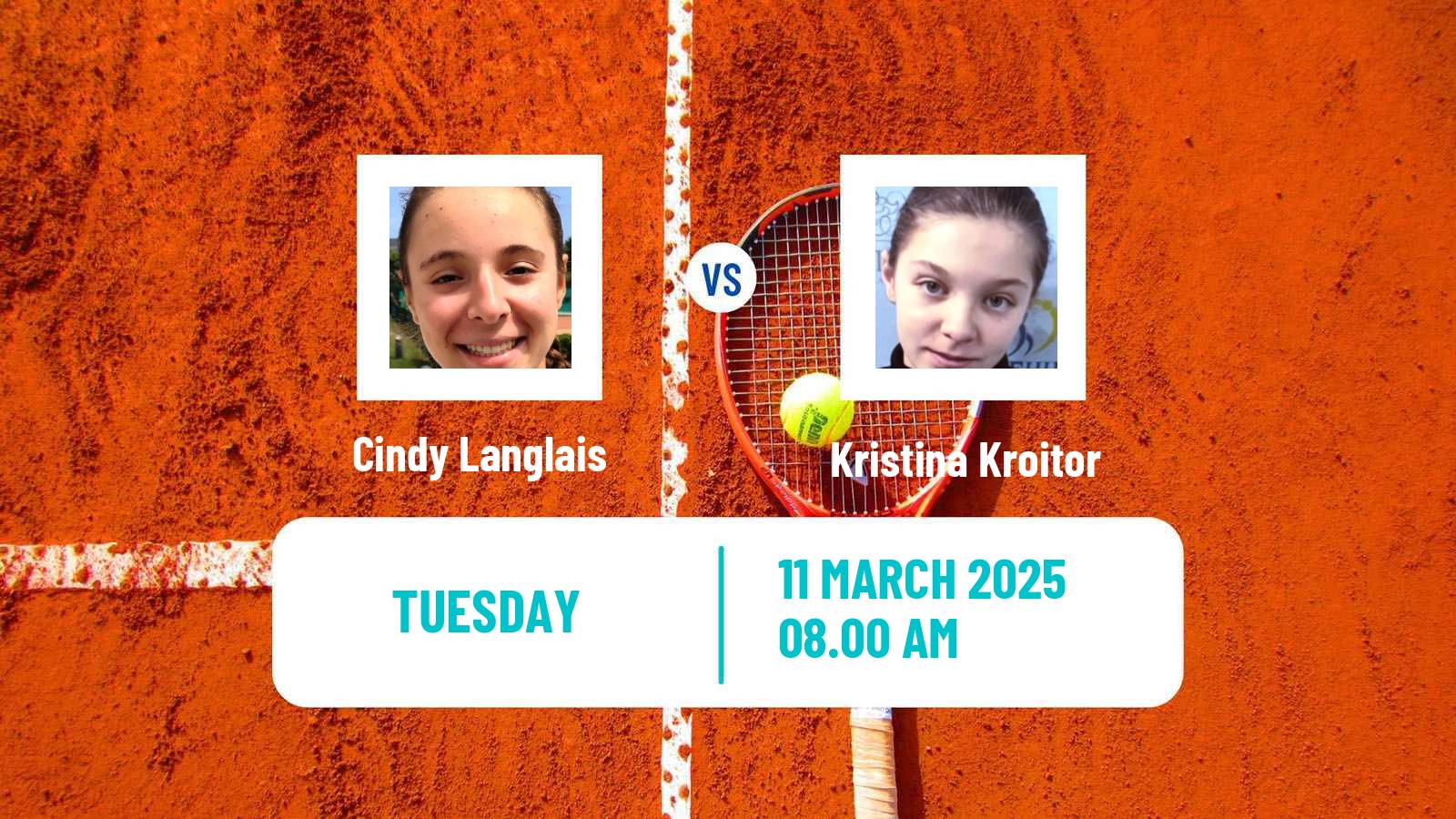Tennis ITF W15 Gonesse Women Cindy Langlais - Kristina Kroitor
