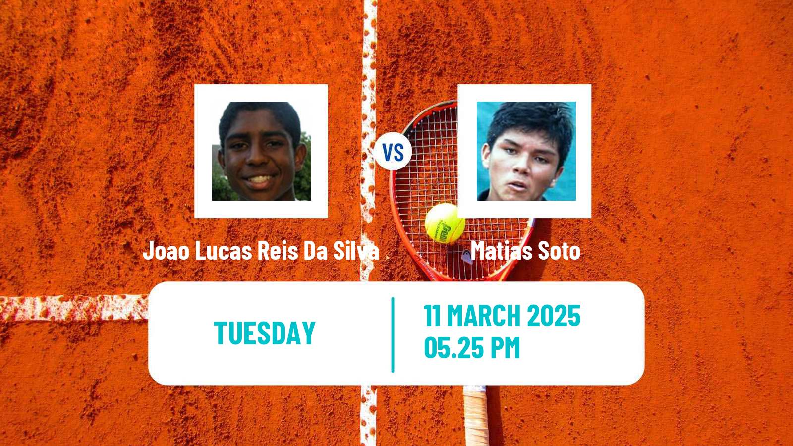 Tennis Santiago Challenger Men Joao Lucas Reis Da Silva - Matias Soto