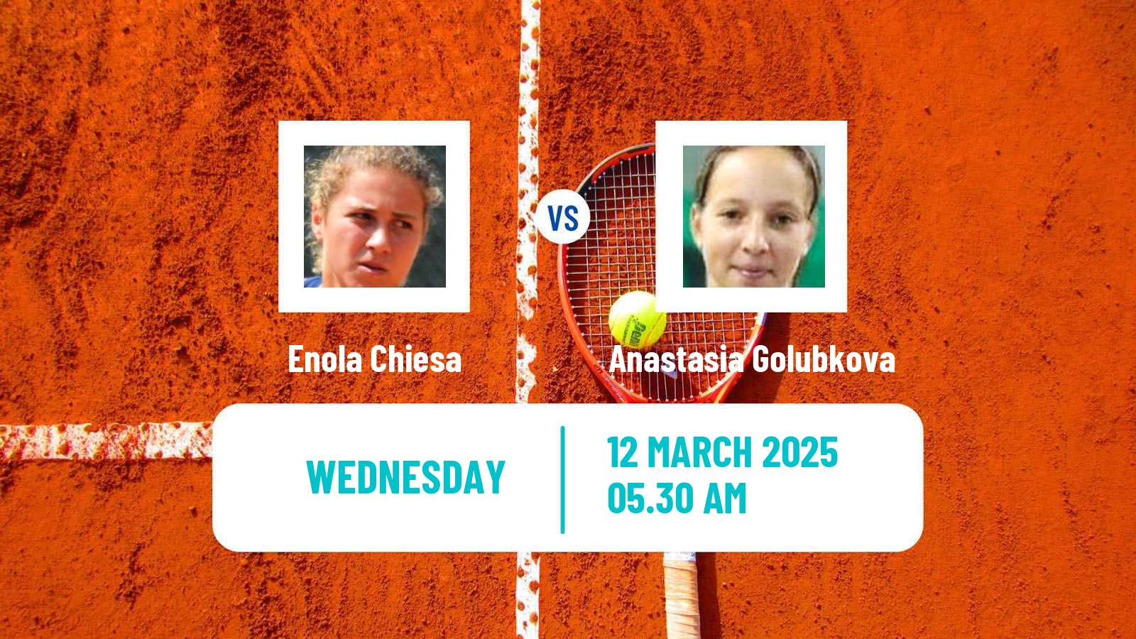 Tennis ITF W15 Gonesse Women Enola Chiesa - Anastasia Golubkova