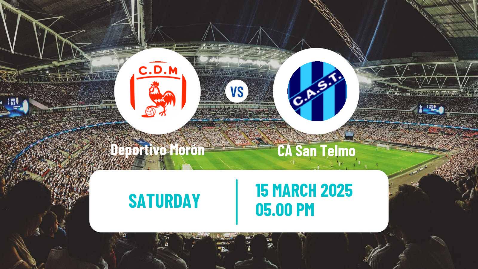 Soccer Argentinian Primera Nacional Deportivo Morón - San Telmo