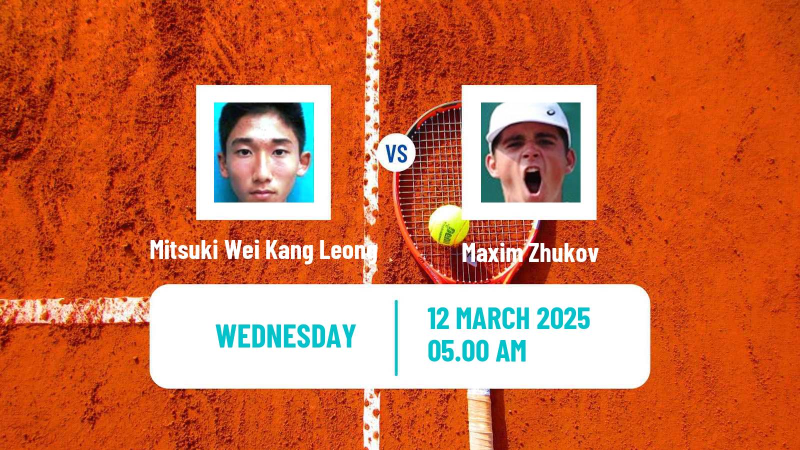 Tennis ITF M25 Luan Men 2025 Mitsuki Wei Kang Leong - Maxim Zhukov