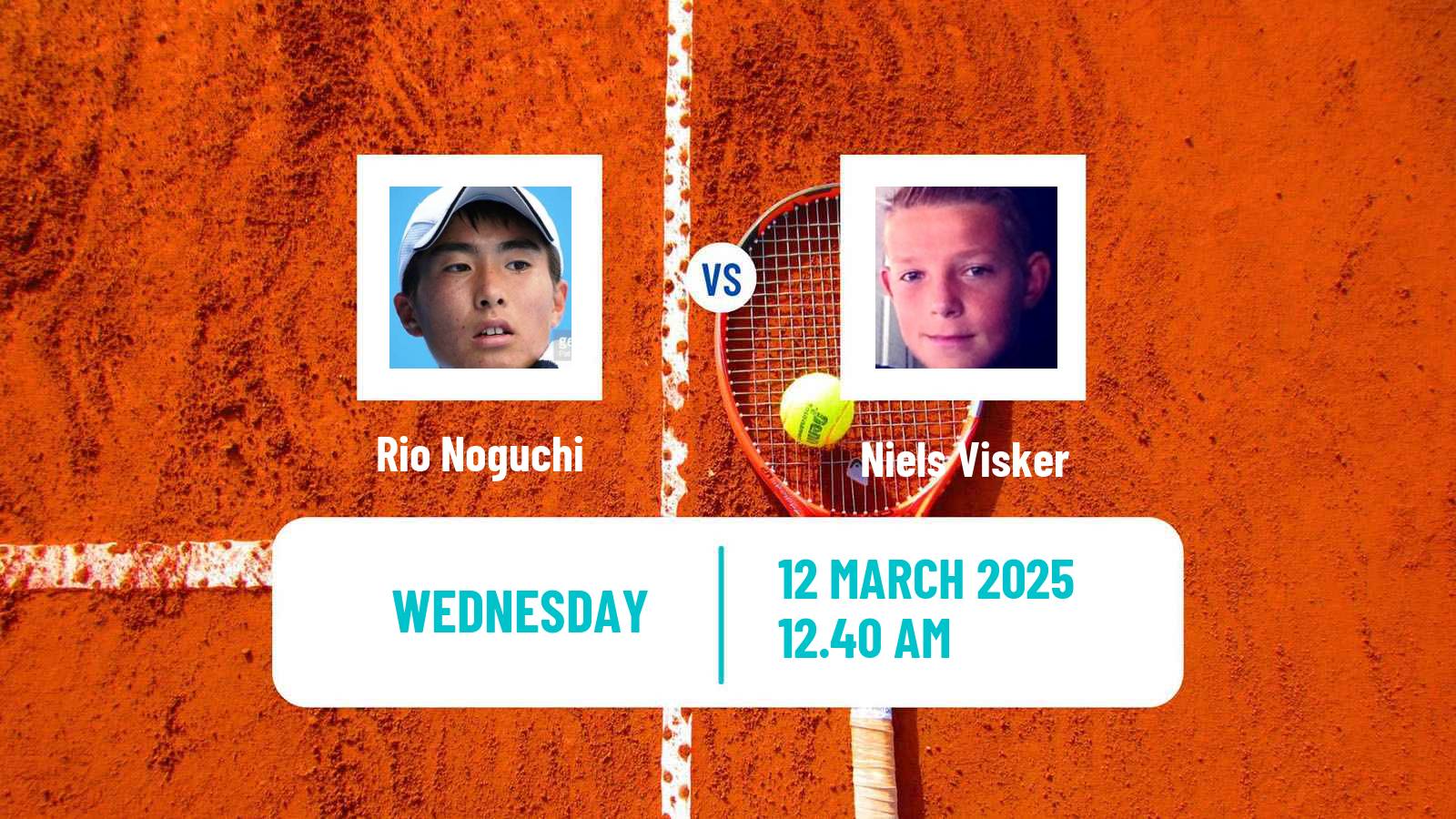 Tennis ITF M25 Luan Men 2025 Rio Noguchi - Niels Visker