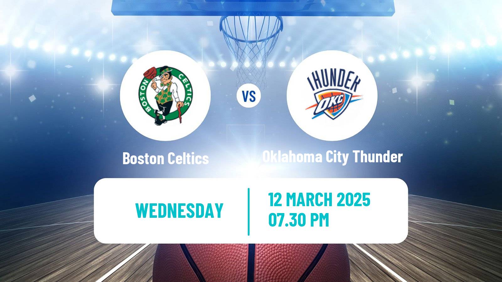 Basketball NBA Boston Celtics - Oklahoma City Thunder