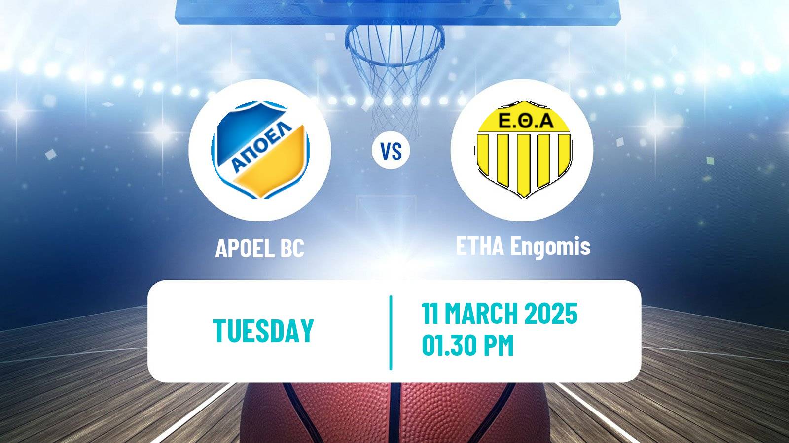 Basketball Cypriot Division A Basketball APOEL - ETHA Engomis