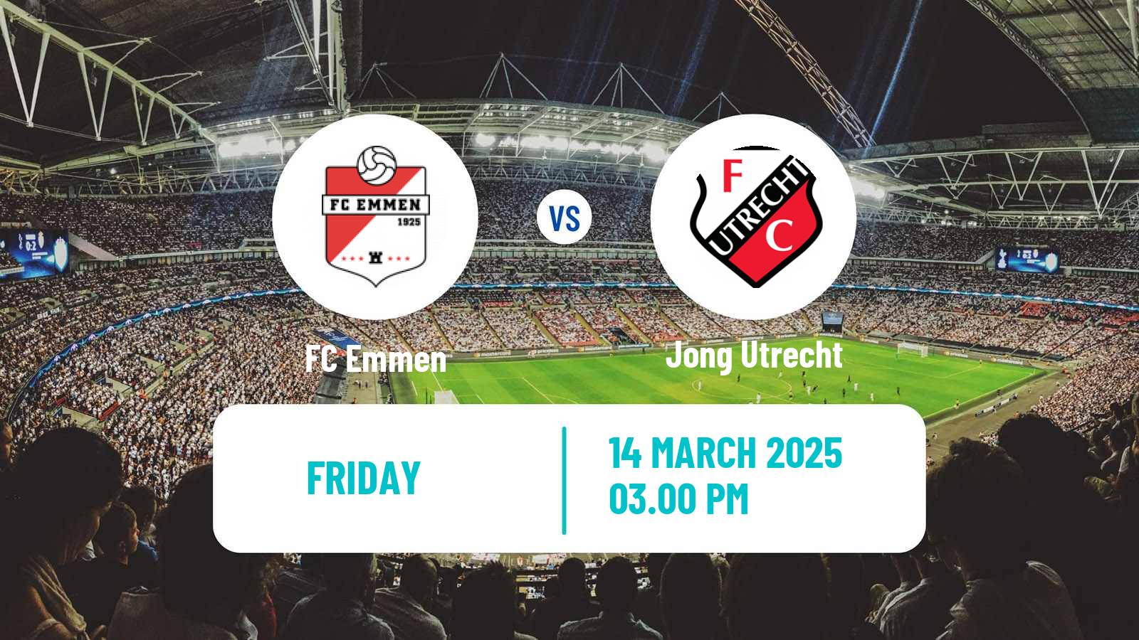 Soccer Dutch Eerste Divisie Emmen - Jong Utrecht