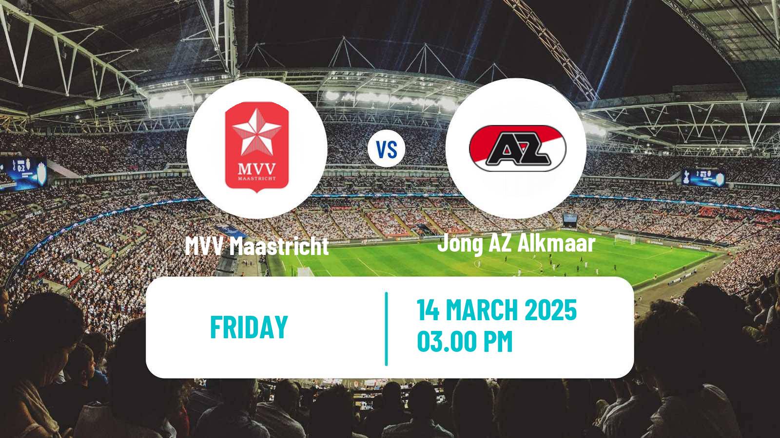 Soccer Dutch Eerste Divisie MVV Maastricht - Jong AZ Alkmaar