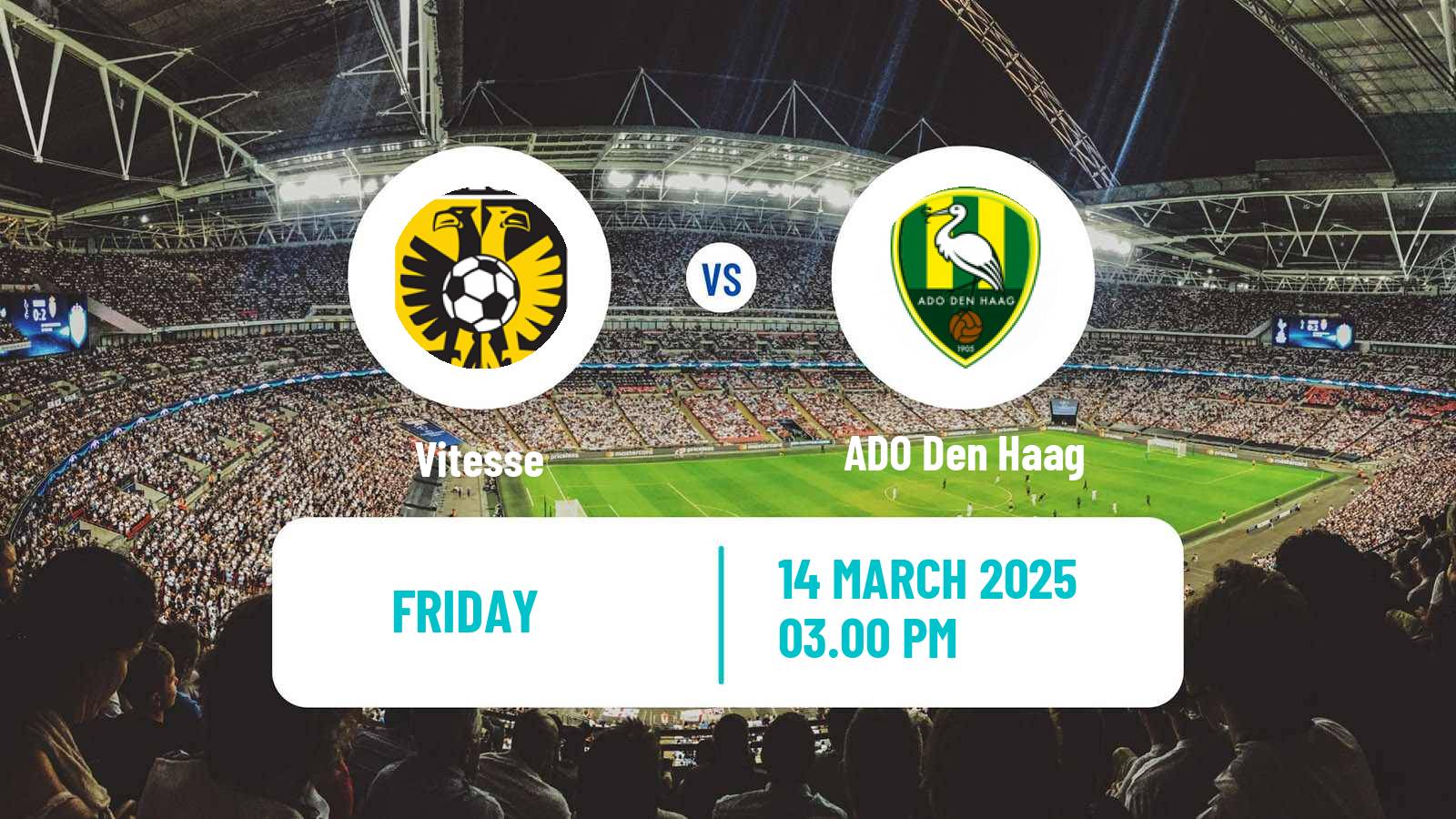 Soccer Dutch Eerste Divisie Vitesse - ADO Den Haag