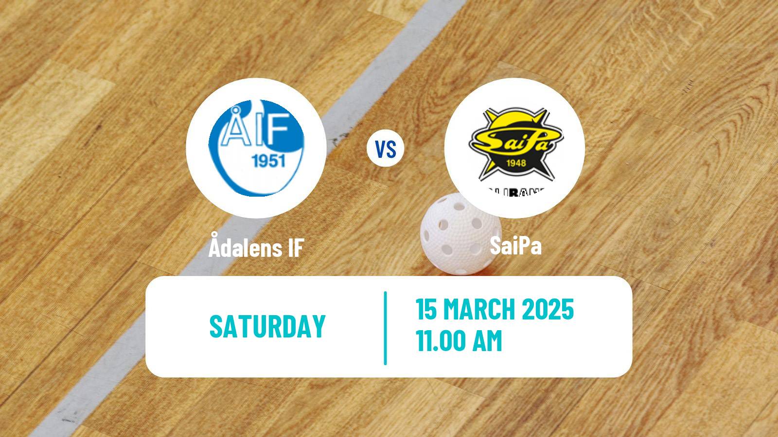 Floorball Finnish F-Liiga Women Ådalens IF - SaiPa