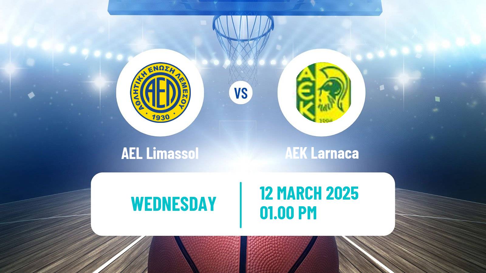 Basketball Cypriot Division A Basketball AEL Limassol - AEK Larnaca