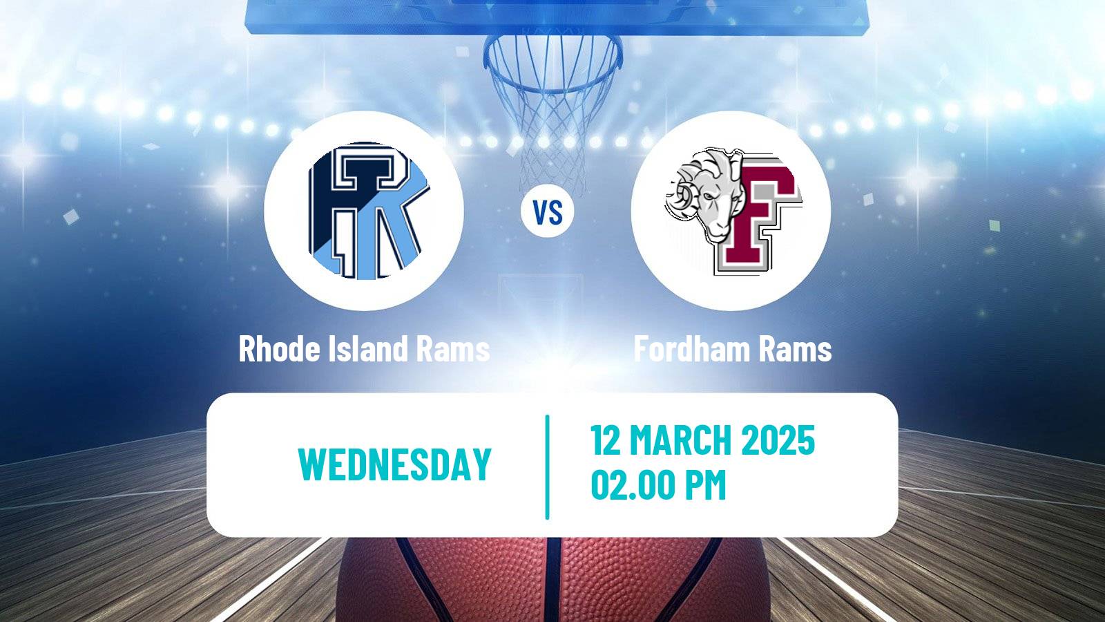 Basketball NCAA College Basketball Rhode Island Rams - Fordham Rams